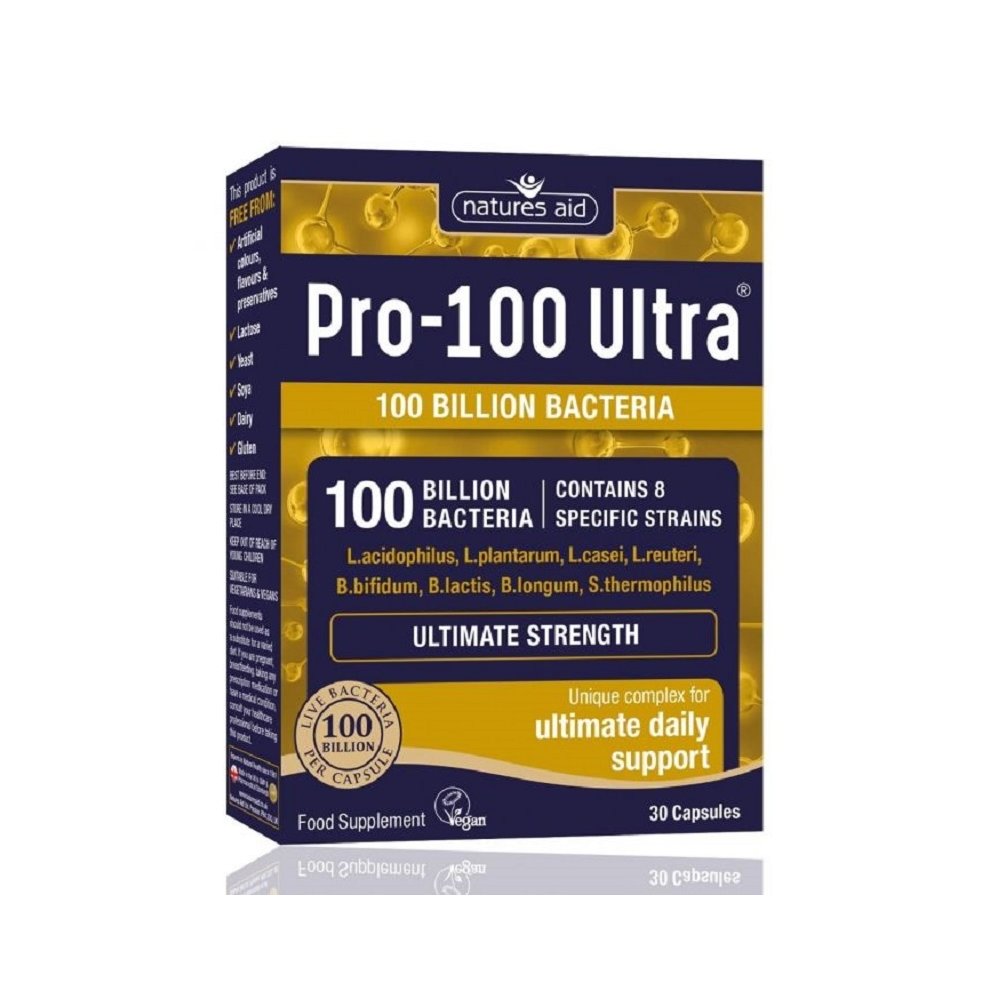 Natures Aid Pro-100 Ultra 30 Capsules 0