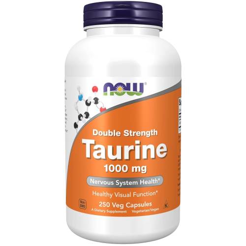 Now Taurine 1000mg Vegetable Capsules 100 