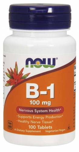 Now B1 100 Vegetable Capsules 100mcg