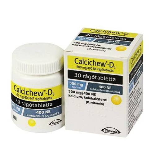 Calcichew D3 60 Chewable Tablets 500mg/400iu