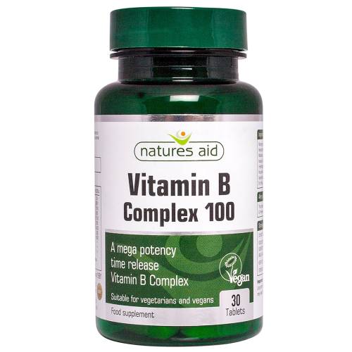 Natures Aid Vitamin B Complex 100 1 Tablets 30