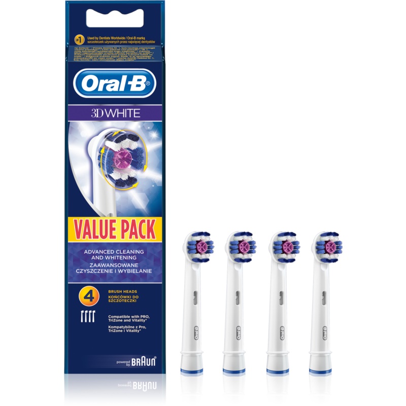 Oral B Eb18p (4) Refill 3d White New 1 Refil 0