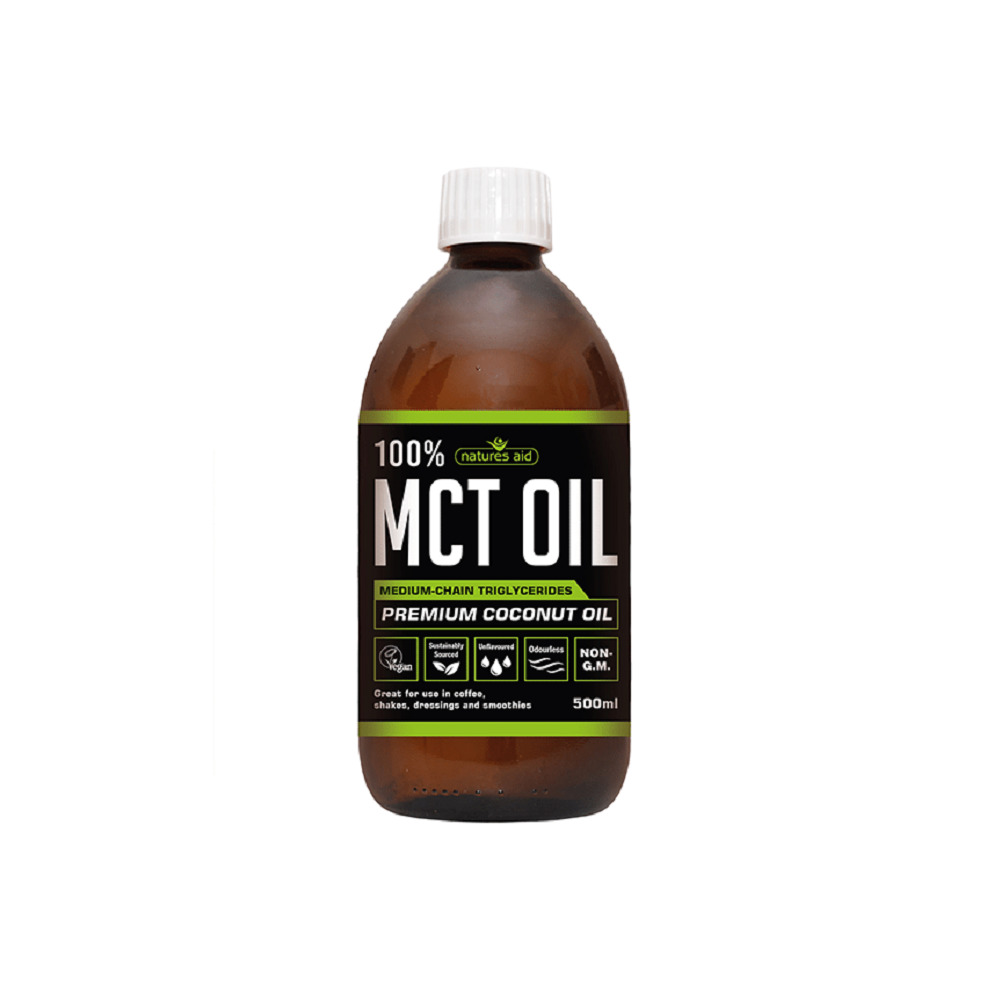 Natures Aid Mct Coconut 100% 500ml Oil 0