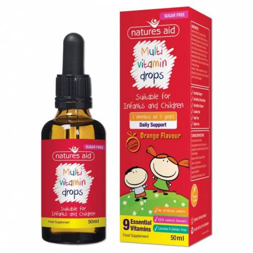 Natures Aid Multivitamin Infants + Children 50ml Drops 0