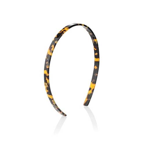 Balmain Small Acetate Headband Tortoise, . .