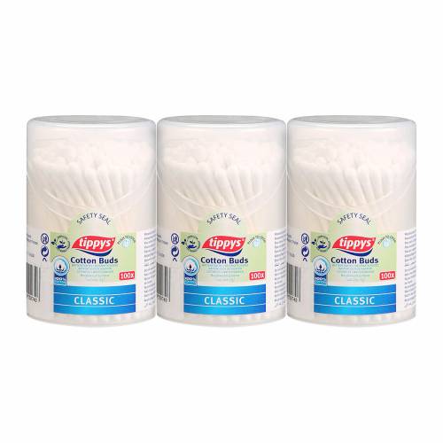 Tippys Cyl Cotton Paper Buds100s, .