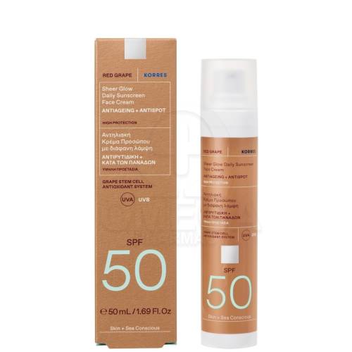 Korres Red Grape Sunsc Illumin  Spf50 50ml, .