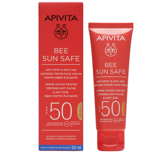 Apivita Bee Sun Safe Anti-spot & Anti-age Defense, ., 50ml x spf50