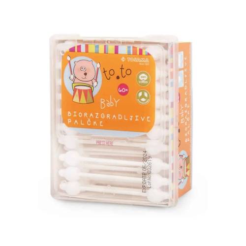 To.to Baby Cotton Buds 60s, .